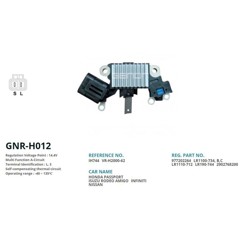 ALTERNATOR KONJEKTOR 12V NISSAN NAVARA - PATROL (L, S)