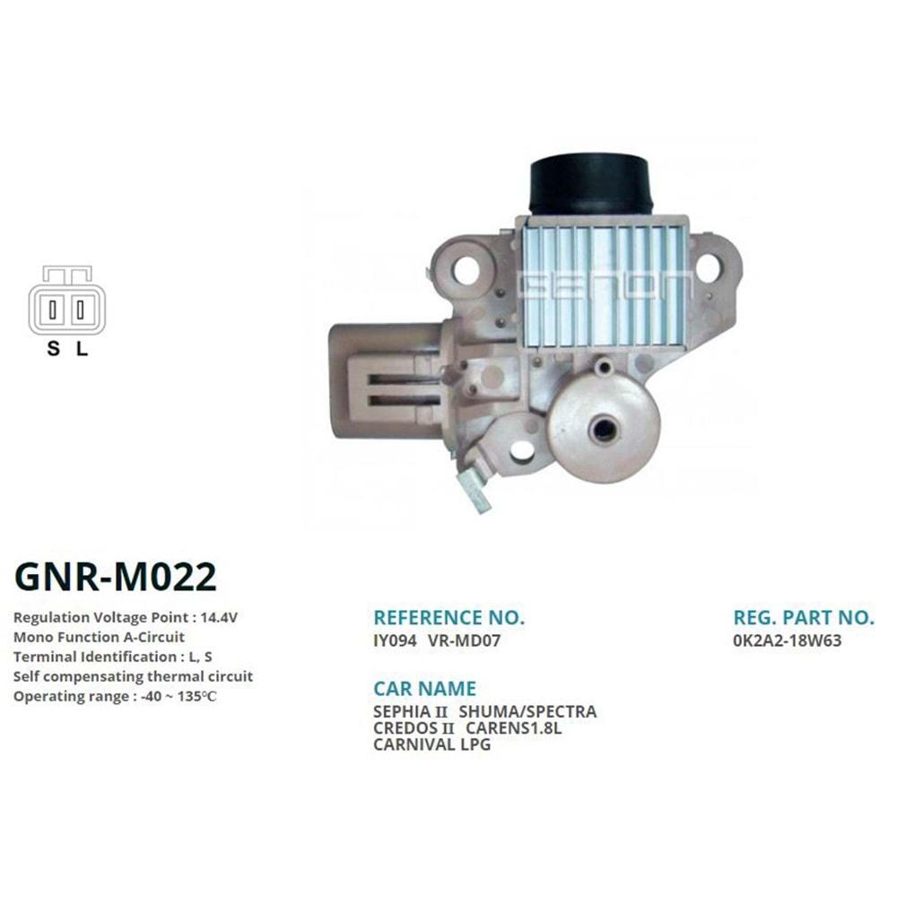 ALTERNATOR KONJEKTOR 12V KIA SORENTO - SEPHIA 70 AMP ALT. (L, S)