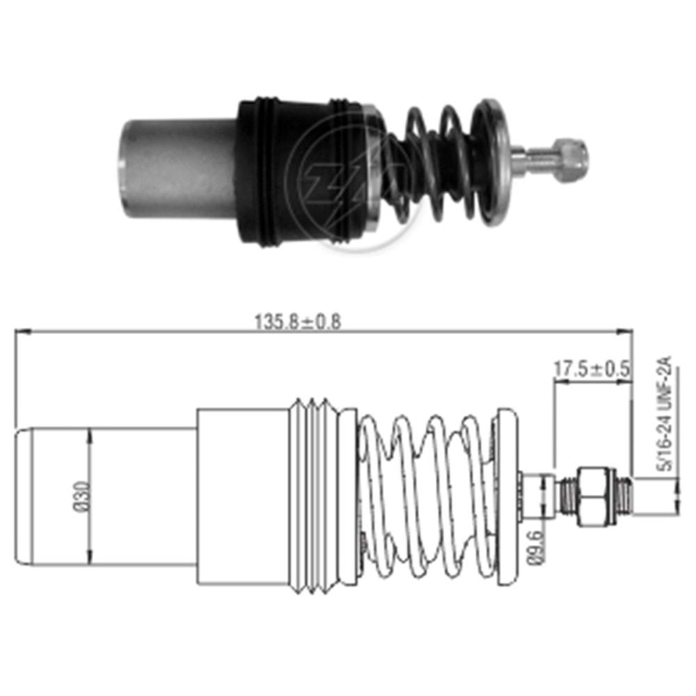 MARS OTOMATIK PISTONU 24V 40MT - 50MT CATERPILLAR IS MAKINASI MARS OTOMATIK PISTONU (ZM-950 - SDE-0950 - SS-1871)