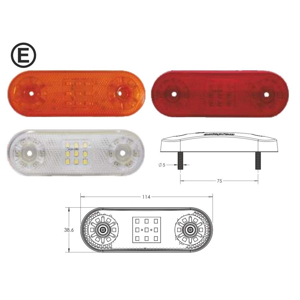 LED YAN ÇAKAR LAMBA 2 FONKSİYON 21 LED