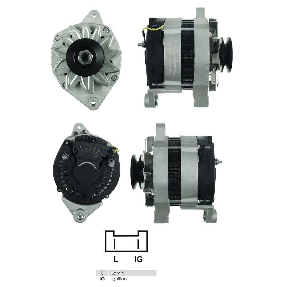ALTERNATÖR VALEO 12V 70A R19/CLIO BENZİN