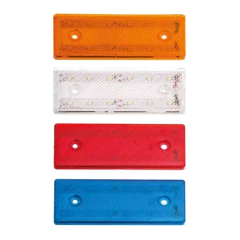 SIDE MARKER LAMBA 12V 12 LEDLI SARI