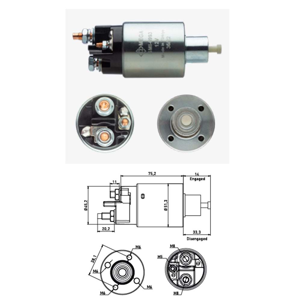 MARŞ OTOMATİĞİ 12V DACIA LOGAN NISSAN ALMERA MICRA RENAULT CLIO KANGOO