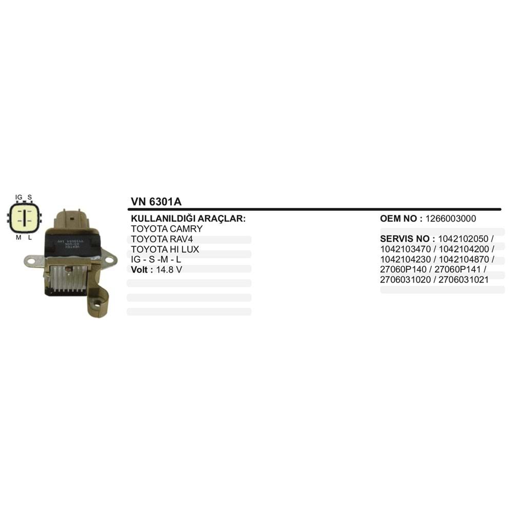 ALT KONJEKTOR NIPPON DENSO TIP TOYOTA CAMRY RAV4 2004
