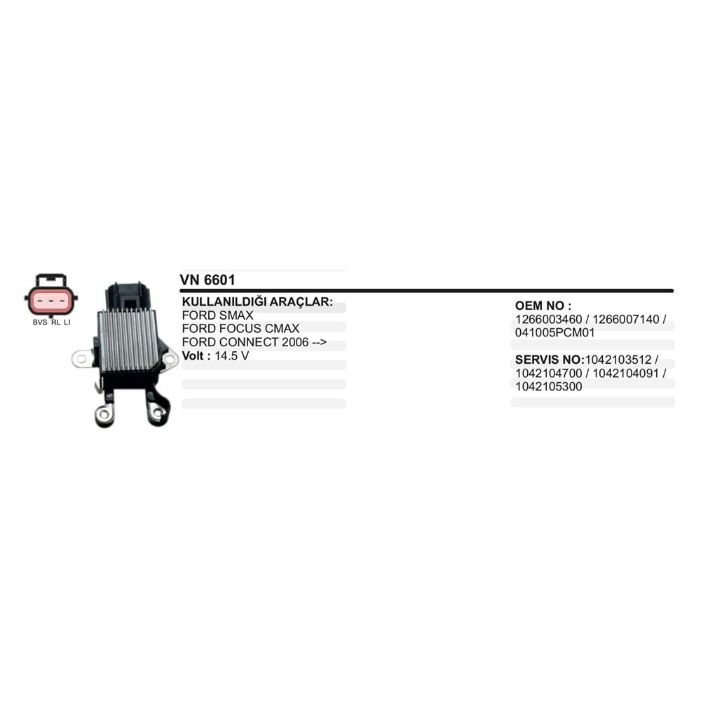 ALT KONJEKTOR 12V DENSO FORD FOCUS C-MAX S-MAX 2003