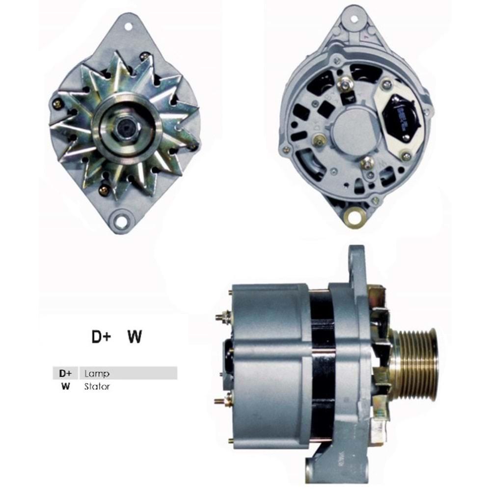 ALT DINAMO 24V 30A BOSCH TIPI BMC DEV FATIH PROFESYONEL CU MMINS CATERPILLAR 8 KANAL