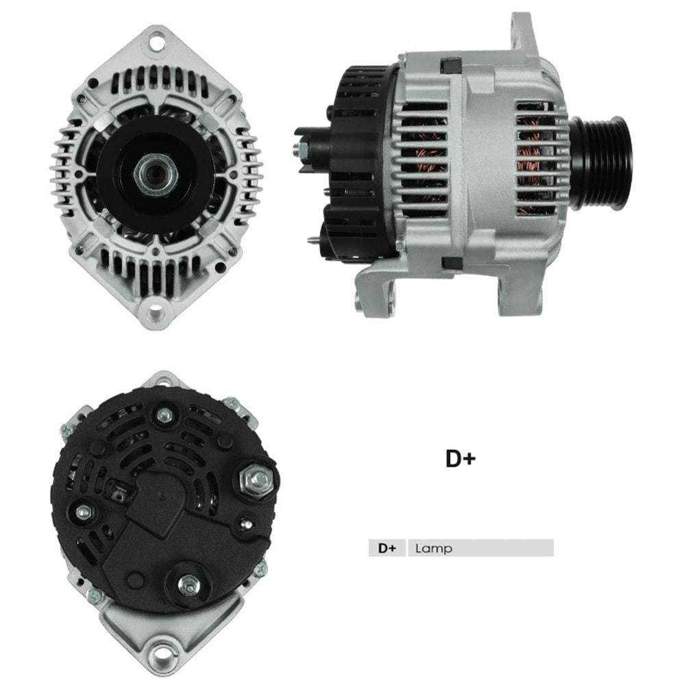 ALT DINAMO 12V 110A VALEO TIPI OPEL MOVANO 1,9 2.8 TDI RENAULT MASTER 1,9 2,5 2.8 TDI 01-