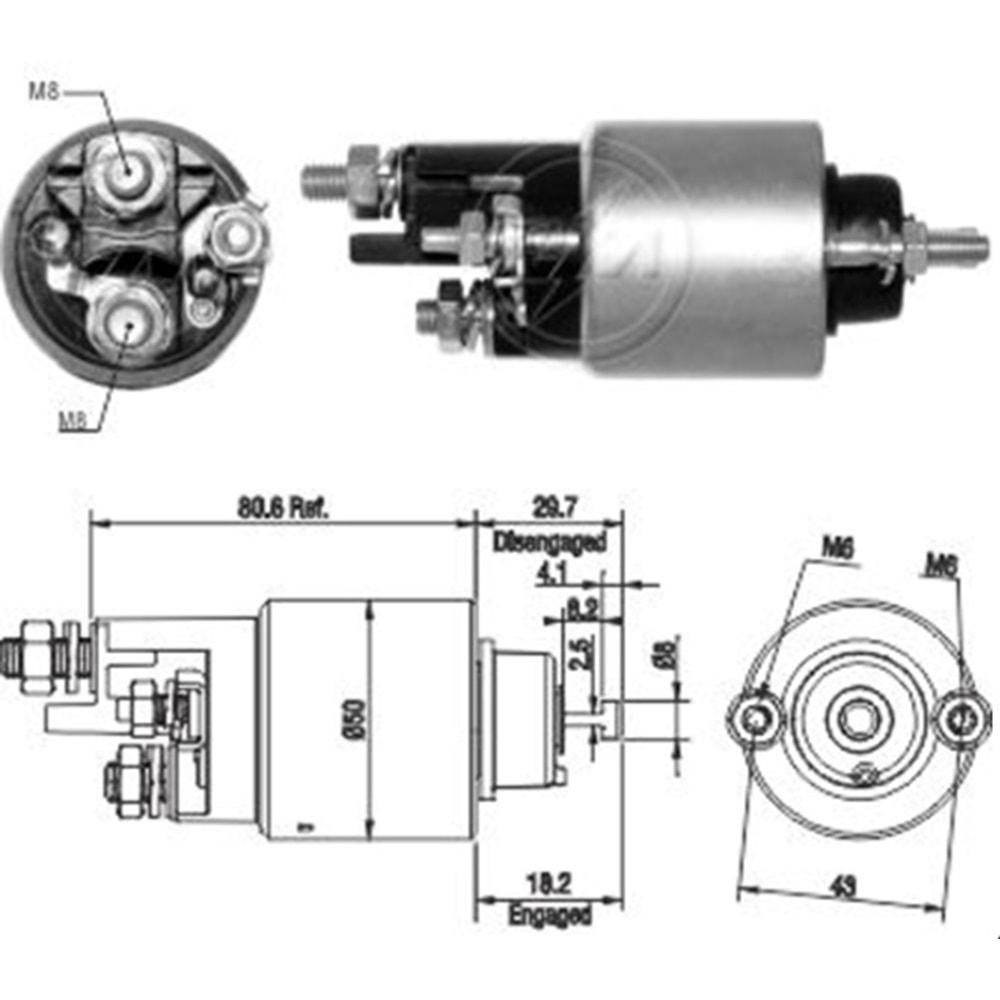 MARS OTOMATIGI 12V DENSO TIP MERCEDES C180 1.6 E200 E250 2.0 2013--> ZM.2708 SN038