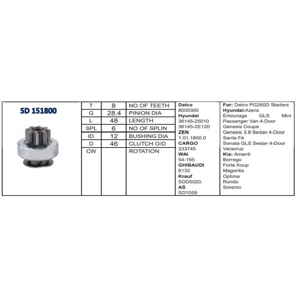 M.DİŞLİSİ 8 DİŞ HYUNDAI KIA DELCO 36145-25010