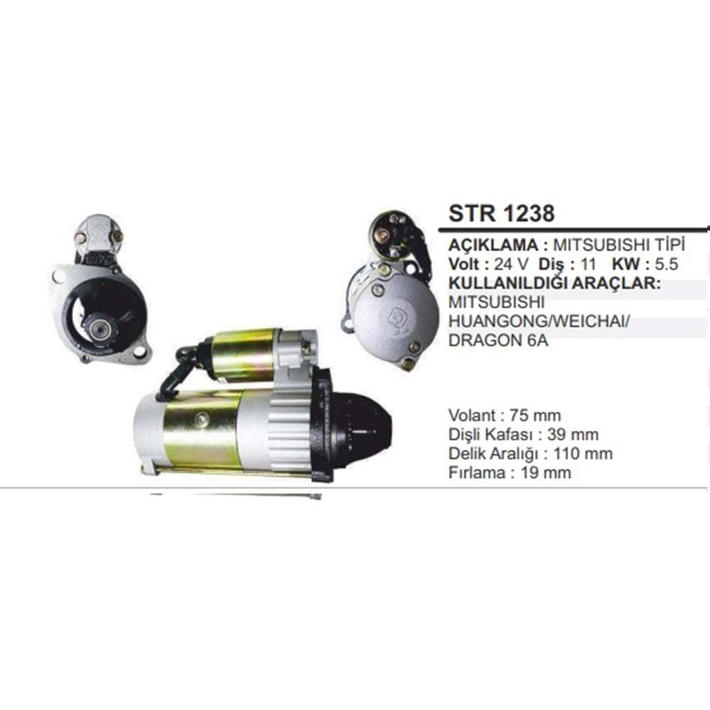MARŞ MOTORU MITS. 24V 11D.HUANGONG/WEICHAI