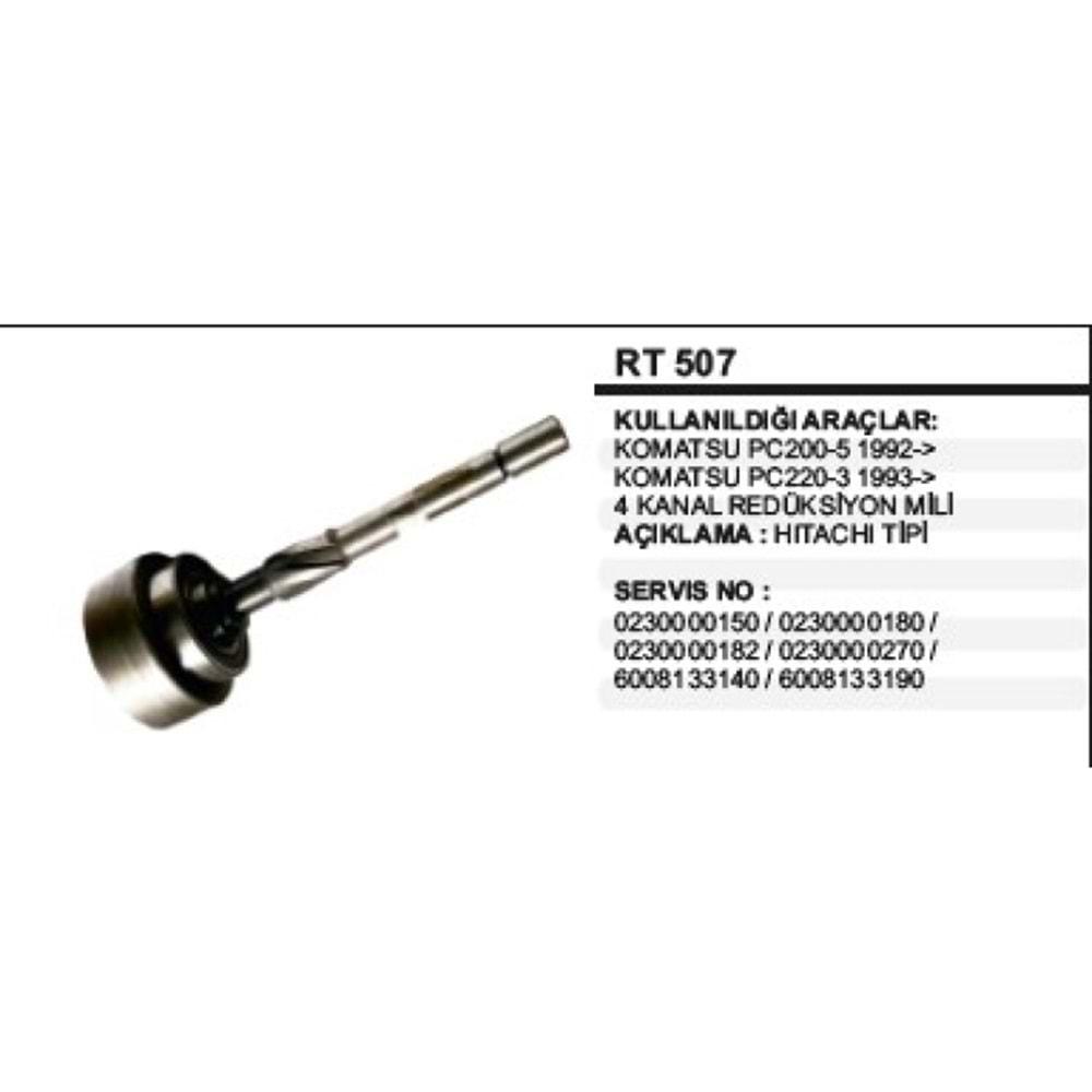 REDÜKSİYON TAKIMI HITACHI KOMATSU PC200/220 4 KANA