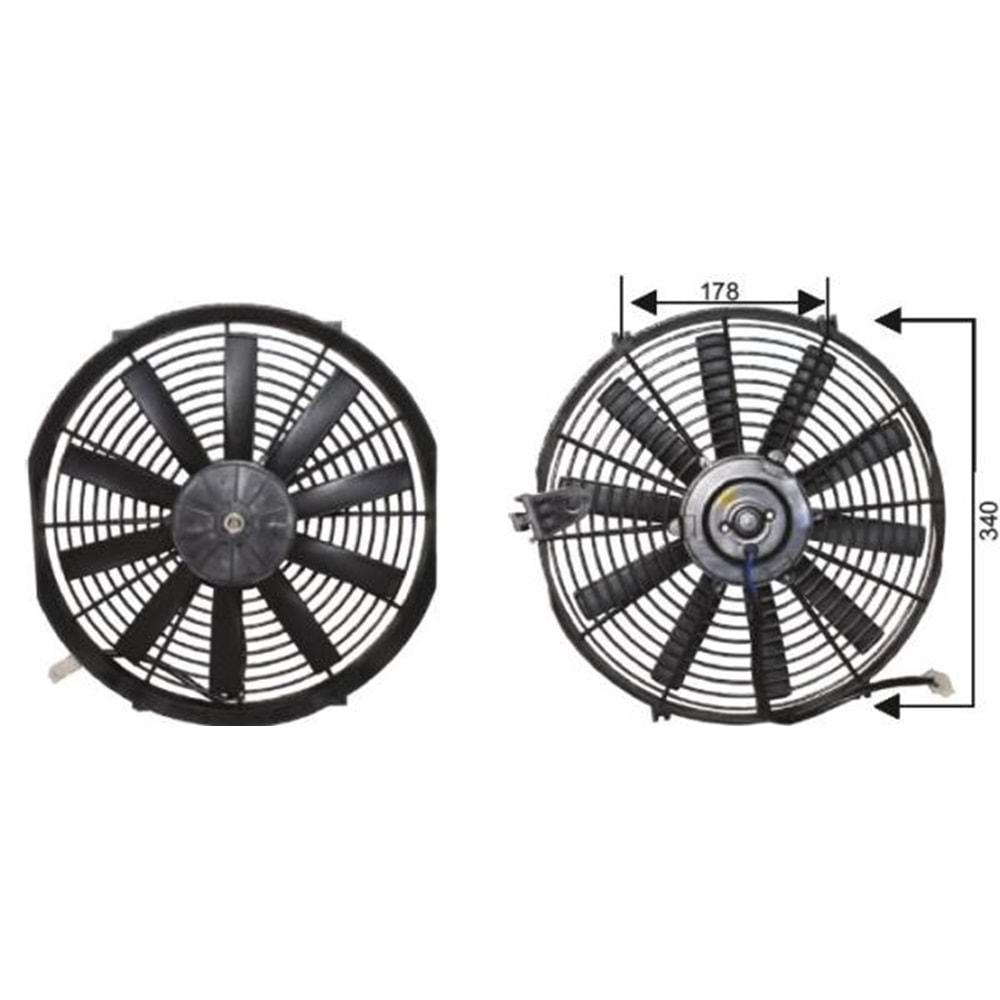 PERVANELİ FAN MOTORU 24V 14