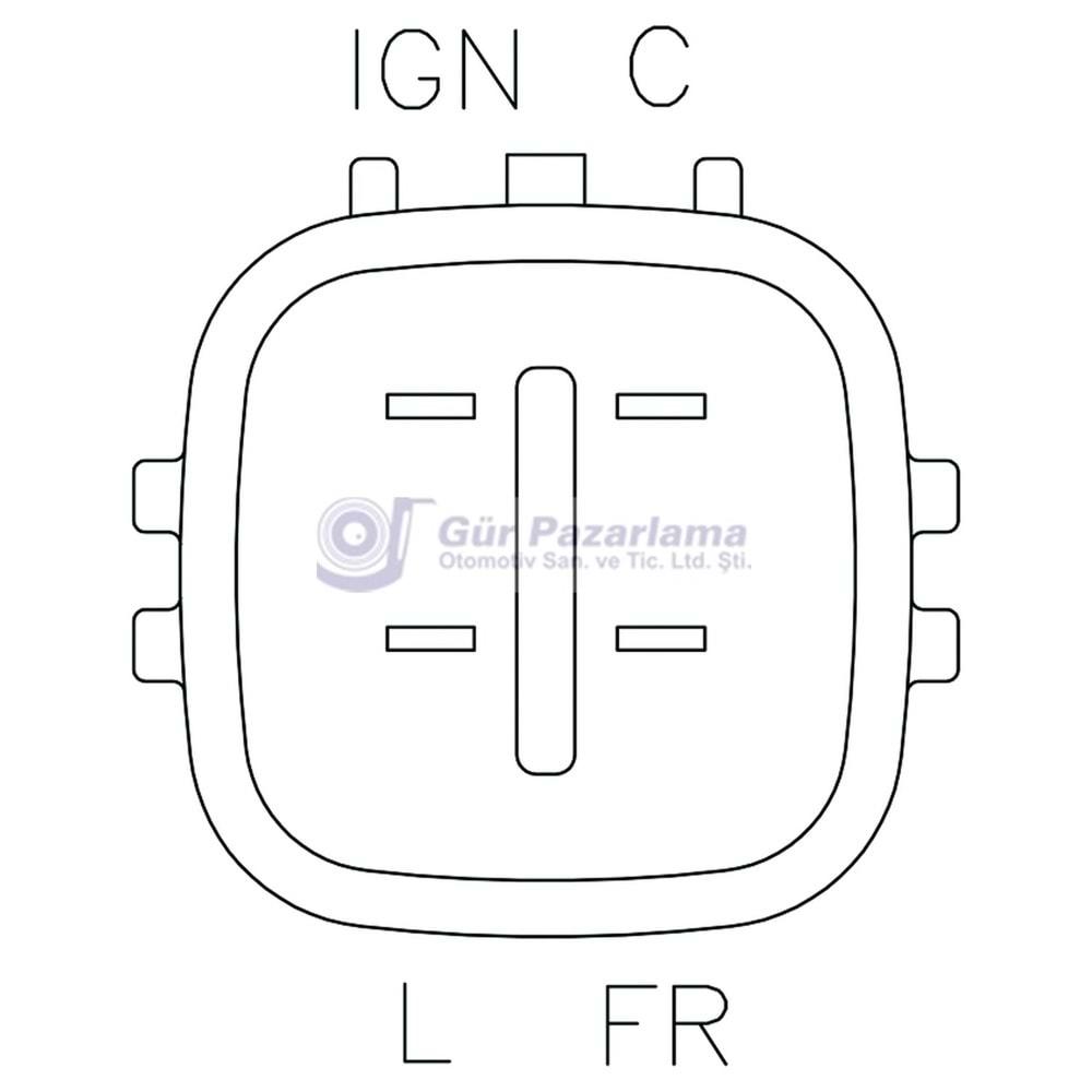 KONJ HONDA CIVIC (63.5 mm) 4 FIS (C-FR-IG-L)