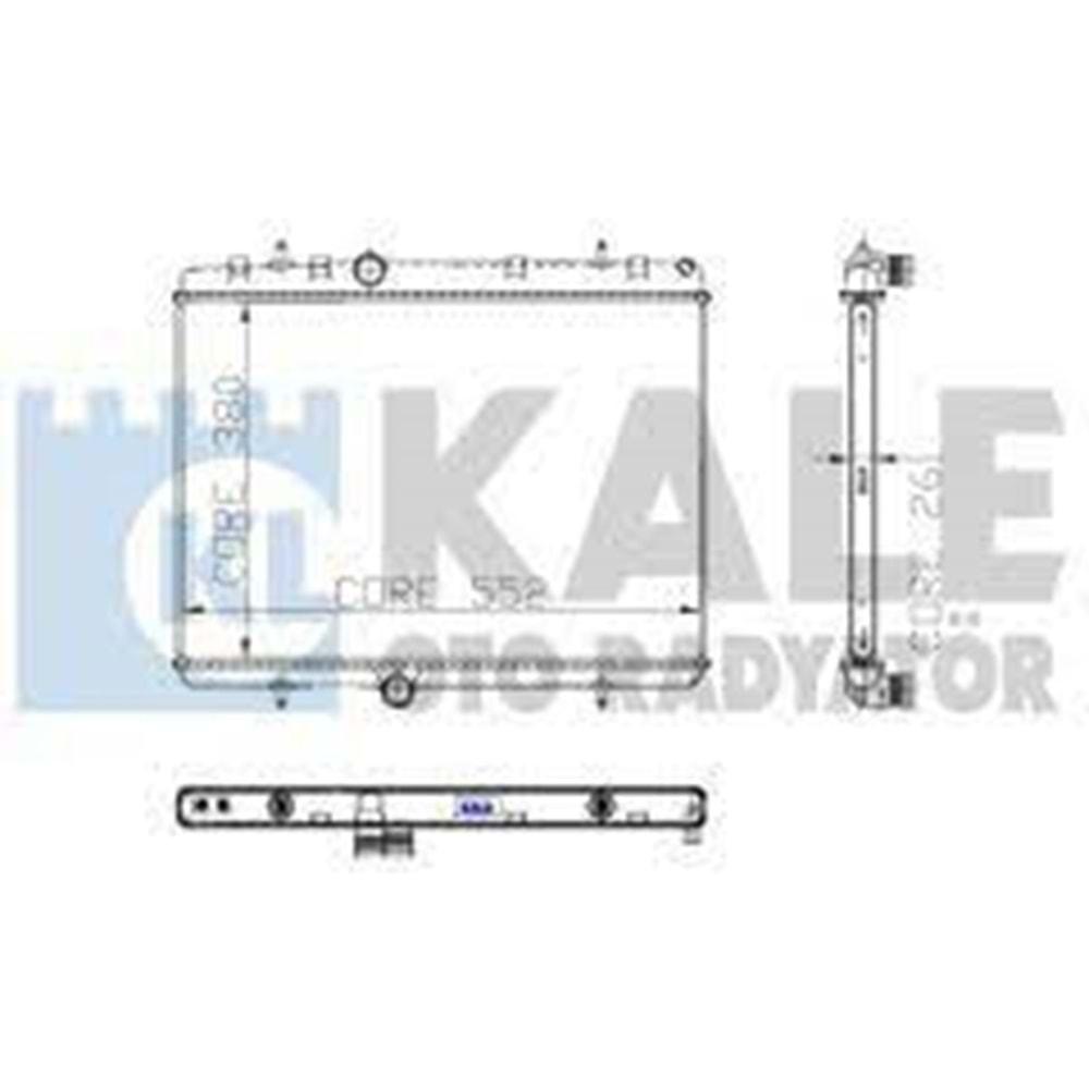 RADYATOR SU PARTNER TEPEE 307 407 C4 1.6 HDI