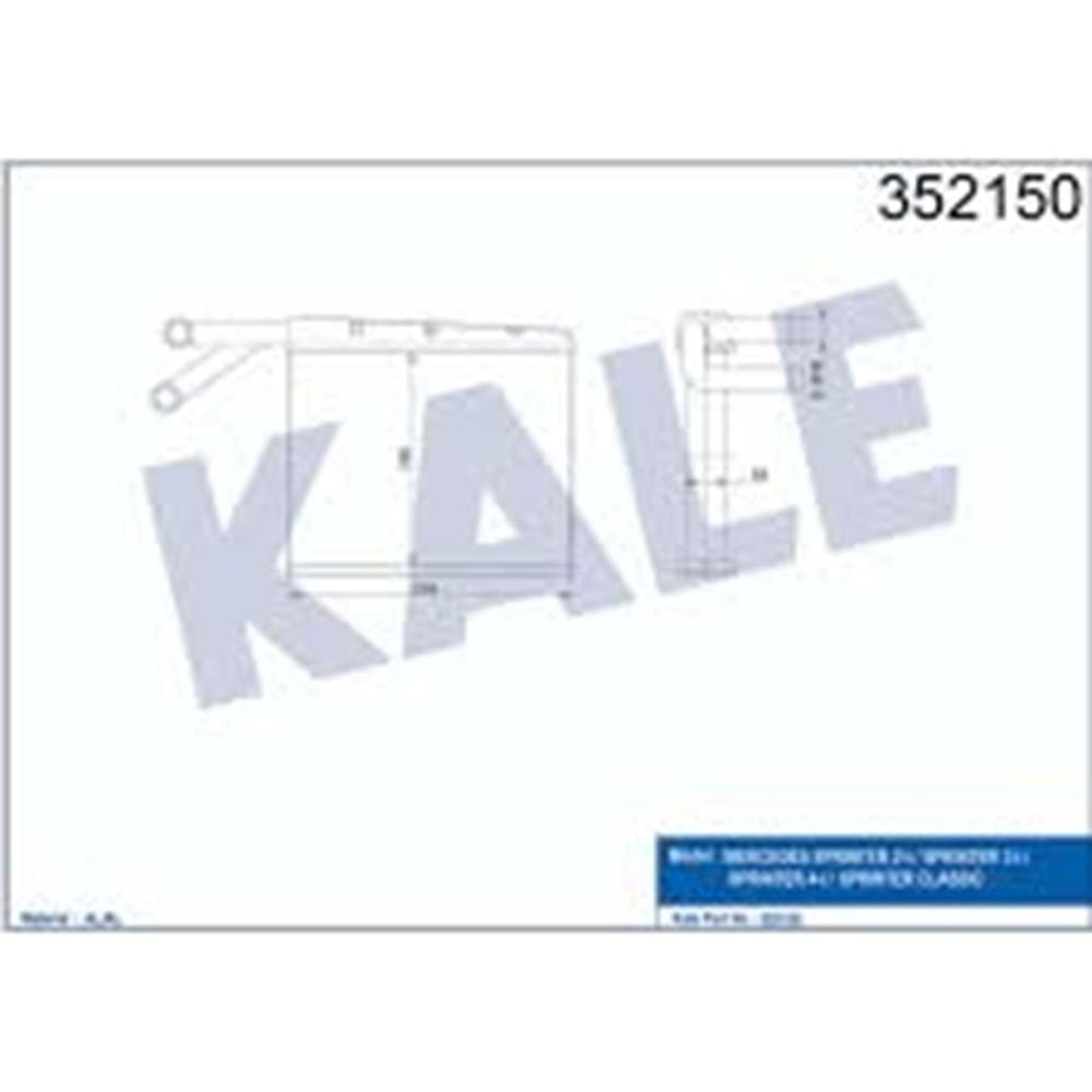 KALORIFER RADYATOR MERCEDES SPRINTER W901-W905 00 gt;