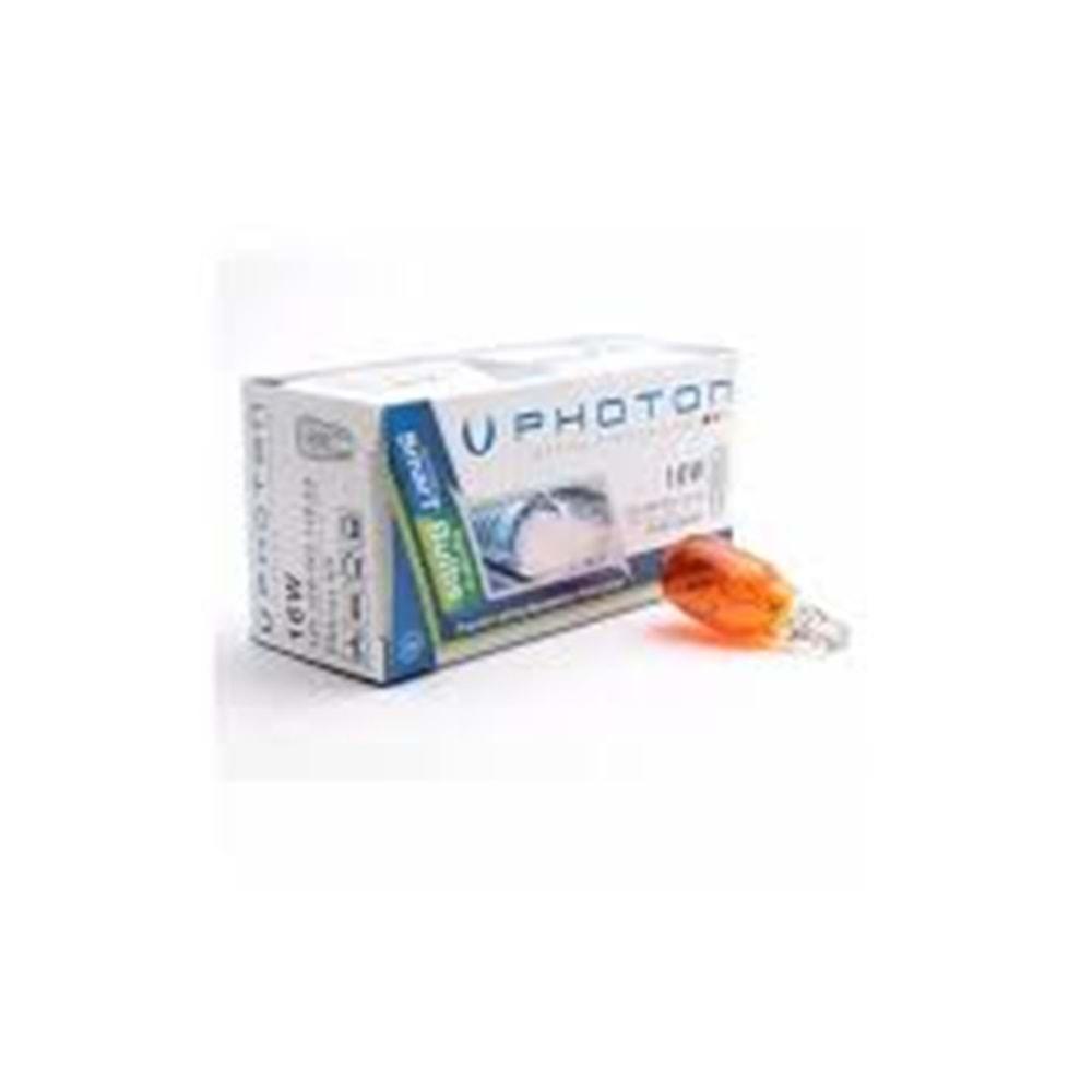WY16W 12V AMBER DİPSİZ