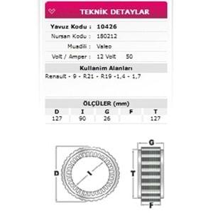 ALT STATOR R11 12 21 EM 12V 70A 180112