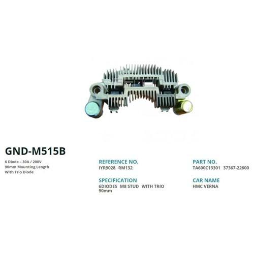 ALTERNATOR DIOT TABLASI (ORJINAL) HYUNDAI ACCENT 02-03 MODEL - ELENTRA / PEUGEOT 307 / CITROEN 90mm (6 DIOT)