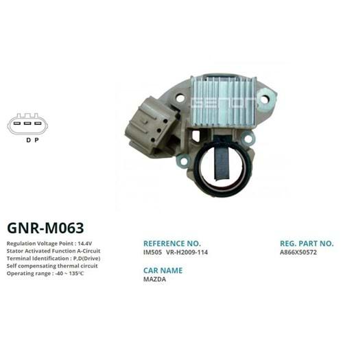 ALTERNATOR KONJEKTOR 12V MAZDA 6 YENI MODEL 2.0 16V (P,D(Drıve))
