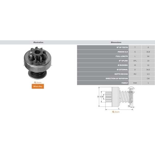 MARS DISLISI 9 DIS PANCAR MOTOR / MAGIRUS / BOMAG / KHD