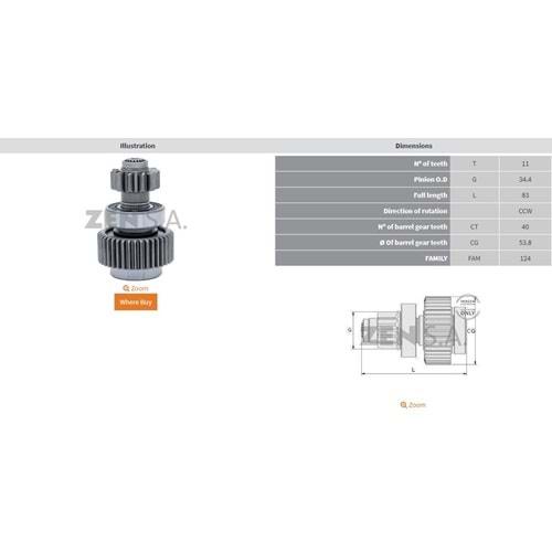MARS DISLISI 11 DIS LAND ROVER FREELANDER 2.0 D / HONDA ACCORD - CIVIC 2.0 D (CCW)