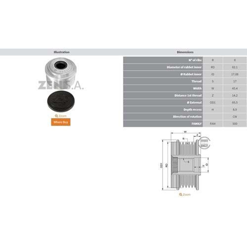 ALTERNATOR KASNAK ALFA ROMEO 156 / FIAT MAREA / LANCIA KAPPA - LYPRA 2.4 JTD (6 KANAL)