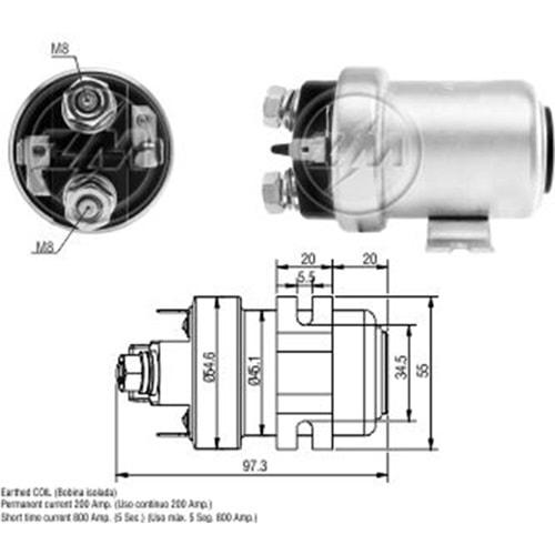 MARS OTOMATIGI 24V 200 AMPER UNIVERSAL TIP ARA OTOMATIK