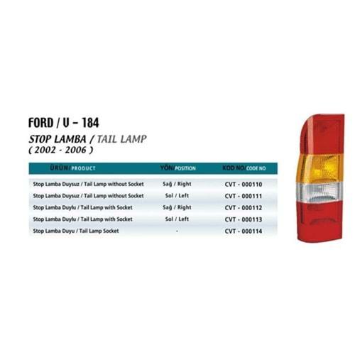 STOP LAMBA DUYSUZ FORD TRANSIT V184 SOL