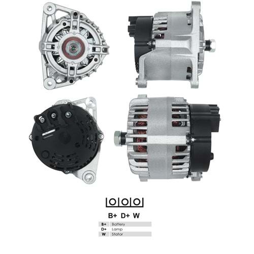 ALTERNATÖR MARELLI 12V 100A NEW HOLL.98--> HIDROMEK LAND ROVER