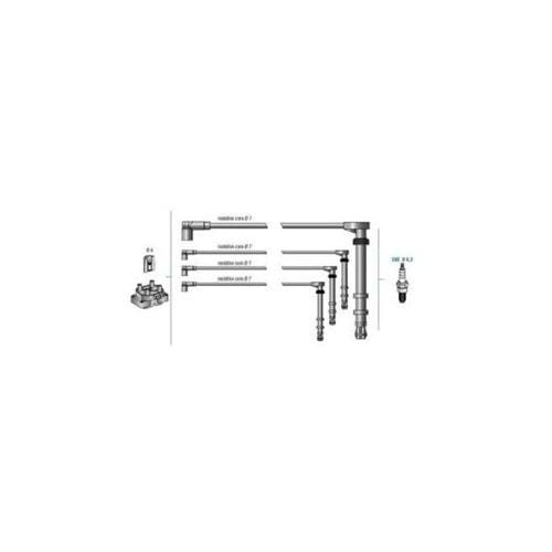 BUJİ KABLOSU SETİ FİAT ALBEA 1.6İ 16V DOHC 00- PALİO 1.6İ 16V 00-