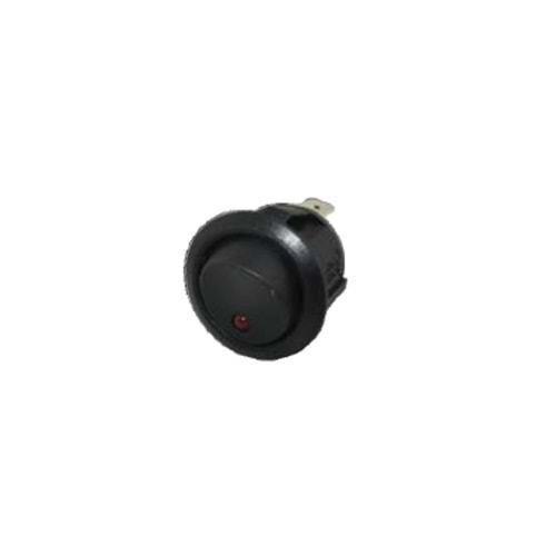 TUSLU YUVARLAK MINI 24V 10A LEDLI KIRMIZI
