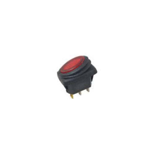 BASMALI ANAHTAR 24V 10A LEDLI KIRMIZI SU KORUMALI IP65