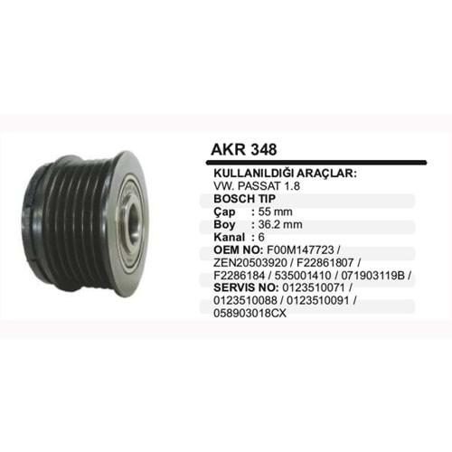 ALT KASNAK RULMANLI VW PASSAT 1,8