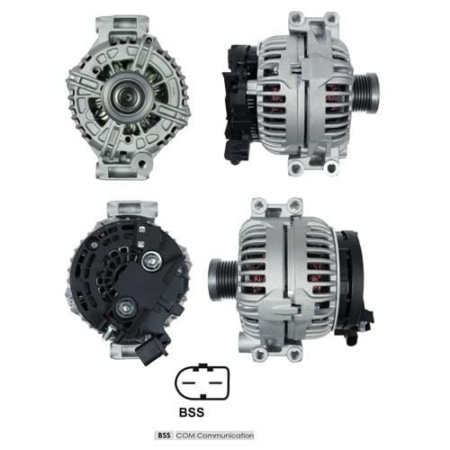 ALT.DIN. 12V.150ABOSCH T.BMW 3-5 KASA 03->BSS-COM