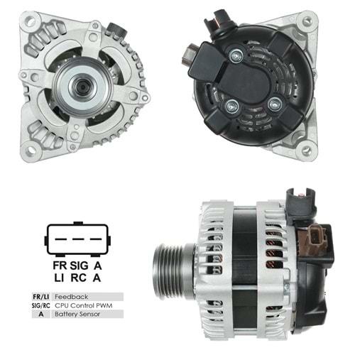 ALT.DIN. 12V.150A.FOCUSII 1,6TDC/C-MAX 03>