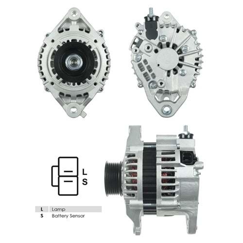 ALT.DIN. 12V.100A.HITAC.T.NISSAN NAVARA/PATHFINDER