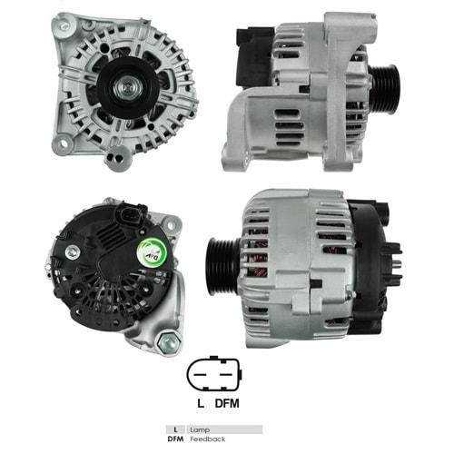 ALT.DIN. 12V.150A BMW 5.20/5.30/X3/X5 2004->