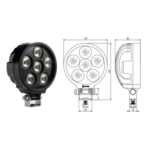 CALISMA LAMBASI 6 LEDLI 1000 LUMEN ÜRETİLMİYOR