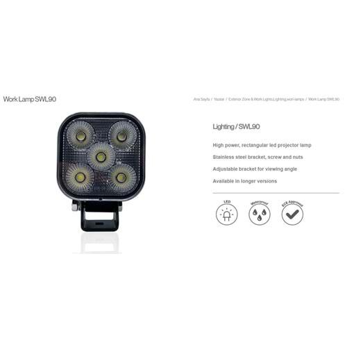 10-30V ÇEVRE AYDINLATMA LAMBASI - 25 WATT - 5 LEDLİ - 6500K – 2800 Lumen