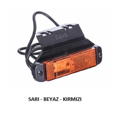 CRONE TIPI SINYAL LAMBA LEDLI BRAKETLİ SARI YM