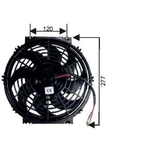 FAN MOTOR 24V 10 HELIX PERVANELI TERS