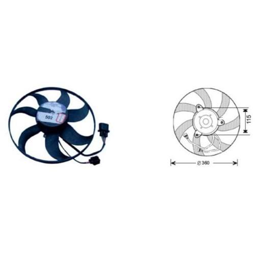 FAN MOTOR 12V VW CADDY III 2003> BUYUK