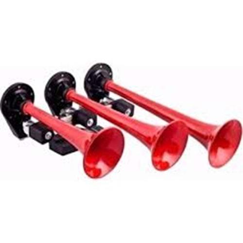 3 SESLİ ARAP KORNA KROMLU KOMPAKT TİP 24V