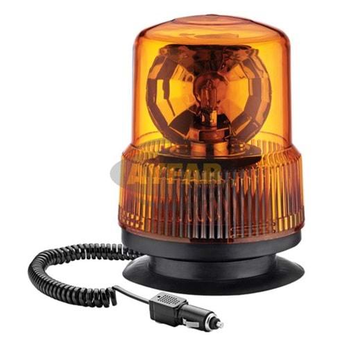12V TRAFİK DÖNERLİ İKAZ LAMBA SARI KIRMIZI MAVİ