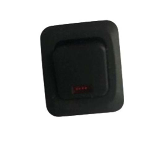 BASMALI ANAHTAR 12V 20A SPOTLU LEDLİ KIRMIZI