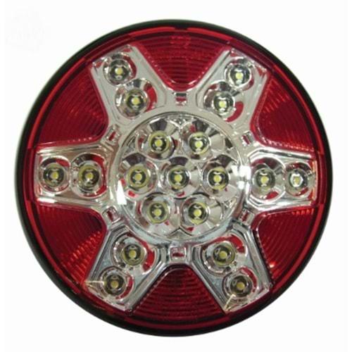 YUVARLAK LAMBA LEDLİ STOP/PARK 12V PRESTİGE 500289