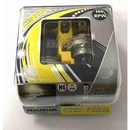 12V H4 100/90W 43T R.POWER WHITE 4500K (2Lİ SET)