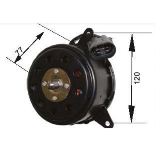 FAN MOTORU CORSA C KLİMASIZ TEK