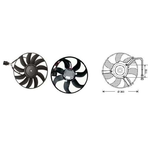 FAN MOTORU VW PASSAT 2005> 2.0 TDI 140HP
