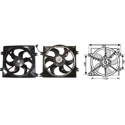 FAN MOTORU HYUNDAI ACCENT 2000-2006